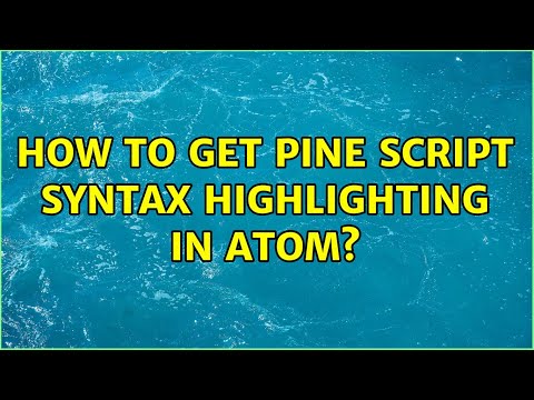 How to get Pine script syntax highlighting in Atom?