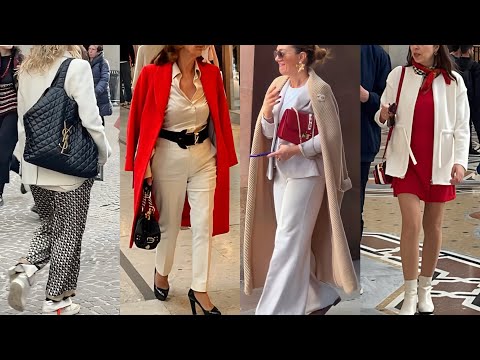 SPRING 2025 ITALIAN STREET FASHION | MILAN LUXURY OUTFITS TRENDS || SHOPPING VLOG OF ITALY