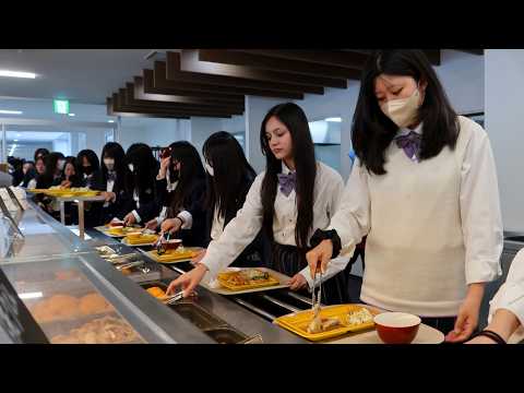 600 High School Girls Destroy their School's Friday Lunch Buffet!