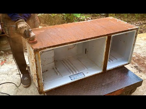 Fully Restored Old FUNIKI ( R ) Refrigerator // Dispel The Hot Summer Sun