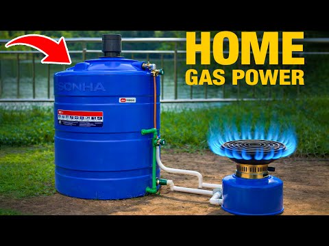 No More Buying Gas Cylinders! How I Got Free Gas for Life with a 500L Green Plastic Cylinder and PVC