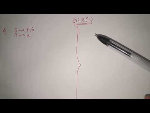 16. SLR(1) parsing solved example | SLR(1) parsing table and canonical collection of items