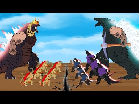 SPIDER GODZILLA & KONG vs BLOODBATH GODZILLA Long Mouth   Story of Transformation Godzilla Cartoon