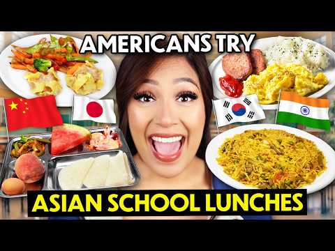Americans Try Asian School Lunches!!