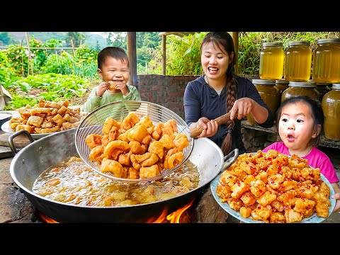 Unique Recipe: How to Make Spicy Cooking Oil from Black pork fat to sell with my little children