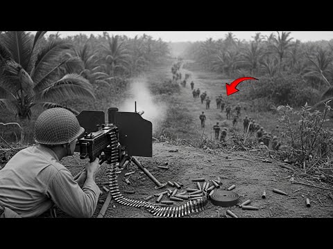 Japanese Charged Him for 3 Hours — He Left 200 Bodies in Front of His Machine Gun Alone