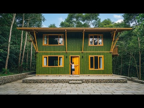 Spectacular transformation: Young man turns empty lot into magical Bamboo House