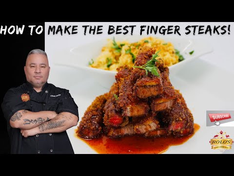 HOW TO MAKE THE BEST FINGER STEAKS! - Steak Fingers and Gravy Recipe | CHEF ROLO