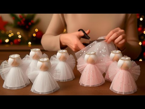 BEAUTY! 😍 I MAKE 20 a day and Sell them ALL! Cute DIY Christmas Angels!
