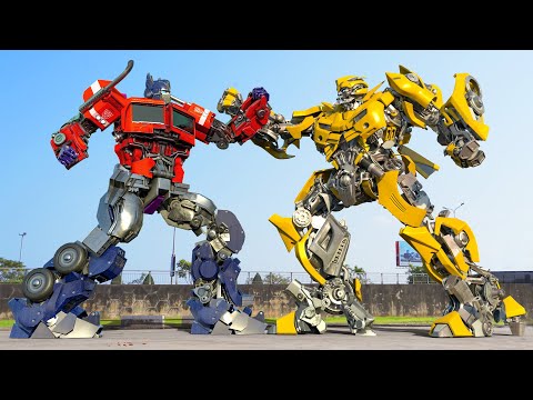 Optimus Prime vs Bumblebee Full Movie | Transformers The Last Knight | New Movie 2024 (HD)