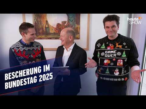 Lutz und Fabian verteilen Geschenke im Bundestag – auch 2025! | heute-show