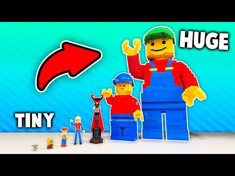 Smallest To TALLEST Lego Minifigures!