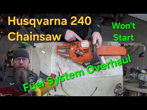 Husqvarna 240 Chainsaw Fuel System Overhaul
