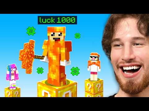 The FUNNIEST Lucky Block Pillar Race on Youtube