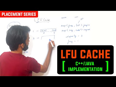 Implement LFU cache in C++/Java  | Leetcode(Hard)