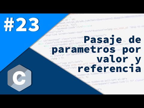 23- Programación en C - Pasaje de parámetros por valor y por referencia