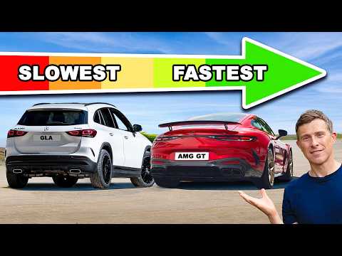 Fastest v slowest cars of every brand RANKED!
