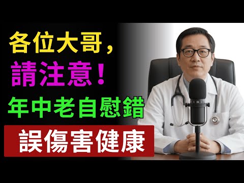 中老年男性自慰的5個常見錯誤，吳柏霖醫師30年經驗分享