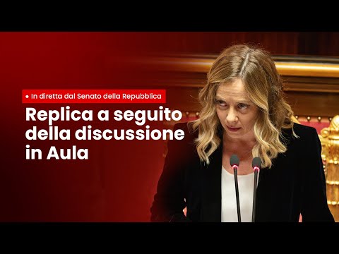 🔴 In diretta dal Senato, il mio intervento di replica a seguito della discussione in Aula