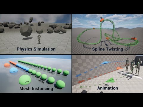 New Free Spline Mesh Tool Update | UE5 Animation, Instancing, and more!