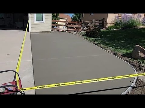 Concrete driveway extension from excavation to pour