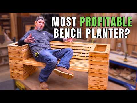 Build an Easy DOUBLE Planter Bench / Common Materials, Low Cost, and Functional!