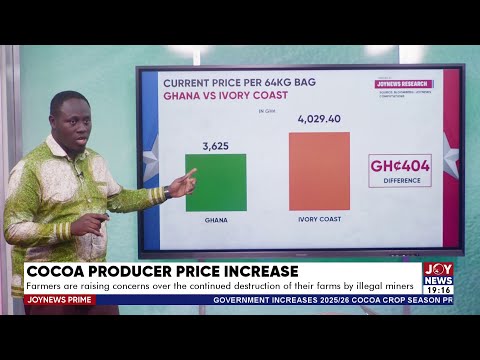 Farmers are raising concerns over the continued destruction of their farms by illegal miners