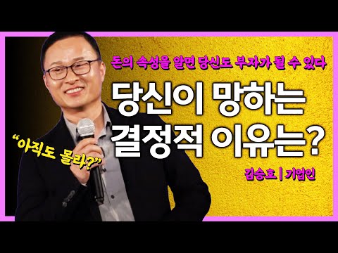 돈의 속성을 알면 당신도 부자가 될 수 있다! '이것'을 모르는 당신이 망할 수 밖에 없는 결정적 이유!? 김승호 | 기업인