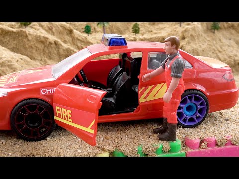 Bibo and funny collection of rescue toy car stories for kids