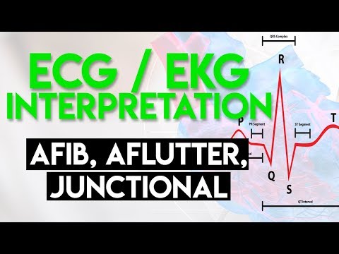 Afib, Aflutter, Junctional Arrhythmias | ECG EKG Interpretation (Part 4)