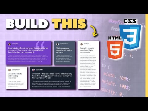 CSS Flexbox Project for Complete Beginners (Testimonial Grid)