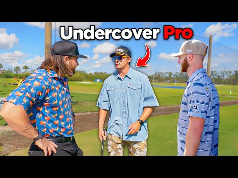 Sandbagging a Random Golfer with a HIDDEN PRO...