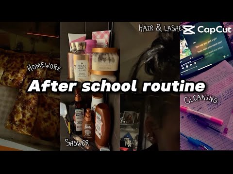 AFTER SCHOOL ROUTINE! cleaning,homework,hair,& more!💕