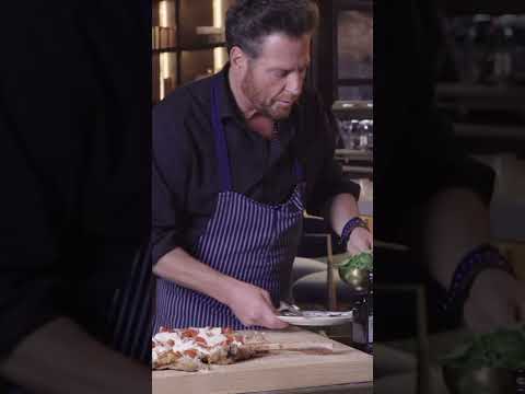 Part 2: Leola’s VealParm with baby tomato sauce, four cheese fonduta, burrata & basil salad