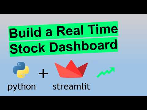 Build a Real Time Stock Price Dashboard in Python (with Streamlit)
