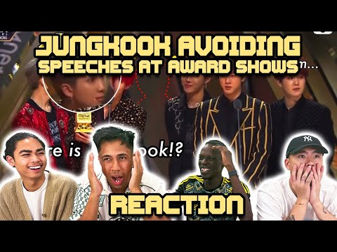 OUR FIRST TIME WATCHING JUNG KOOK AVOIDING SPEECHES AT AWARD SHOWS!