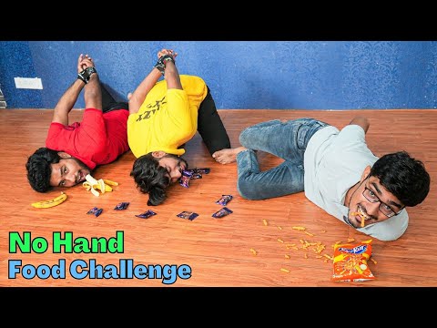 No Hand Food Challenge | बिना हाथों के इंसान खाना कैसे खायेगा? Gone Crazy
