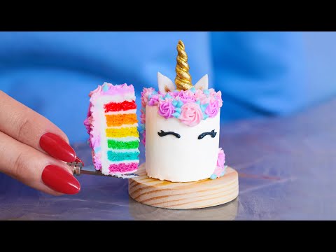 How To Make a TINY UNICORN CAKE! - Nerdy Nummies