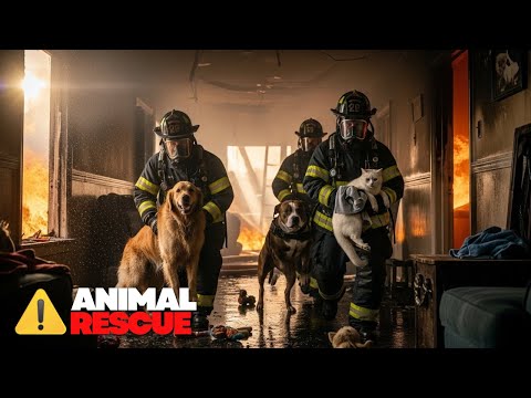 Dogs & Cats Left Behind: Lukas’ Team Rushes Into a Burning U. S.  Apartment