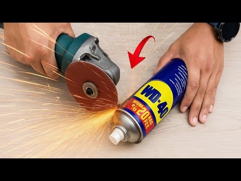 Millions of people don't know this secret Cut WD 40 bottle  Every house needs this but no one does😱