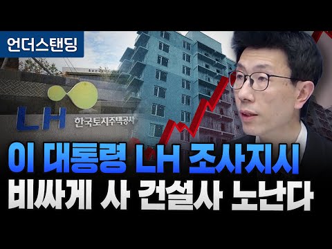 President Lee's order to investigate LH, a construction company that bought expensively, is causi...