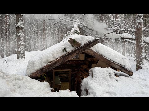 Improving My TINY Underground SHELTER. Two Days in the Dugout Alone