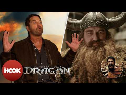 'How To Train Your Dragon's Gerard Butler Still Has Leonidas's Helmet From '300' @TheHookOfficial