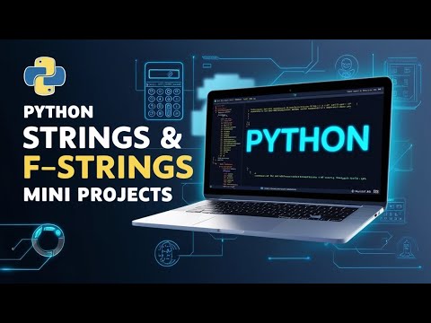 Python Tutorial for Beginners: Strings, Slicing, f-Strings + Fun Mini Projects
