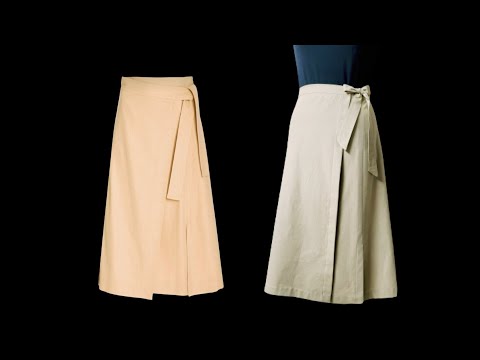 Quick, easy and simple A-line wrap skirt creation
