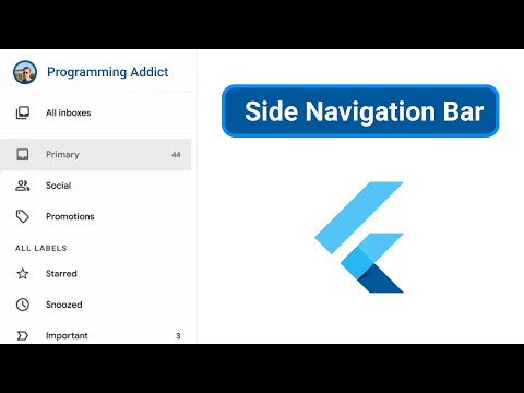 Side Navigation Drawer in Flutter | Programming Addict