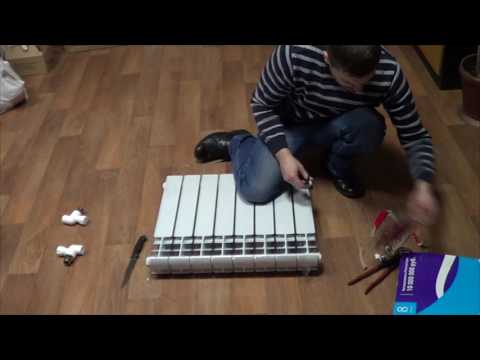 Радиатор отопление своими руками сборка, собираем алюминиевый радиатор