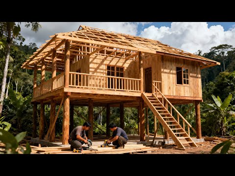 TWO ORPHAND BROTHERS Build a Self-Sustainable Dream Home in 90 Days | BY @BuildingNewLife