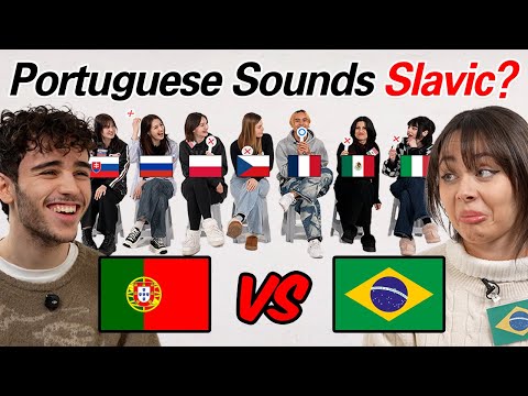 Brazil VS Portugal l Portuguese really Sounds Like Slavic Language??