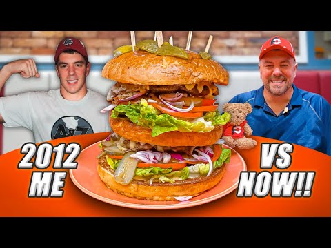 My Final Scotland Food Challenge!! Rematching Ad Lib's Monster Burger Challenge 10 Years Later!!